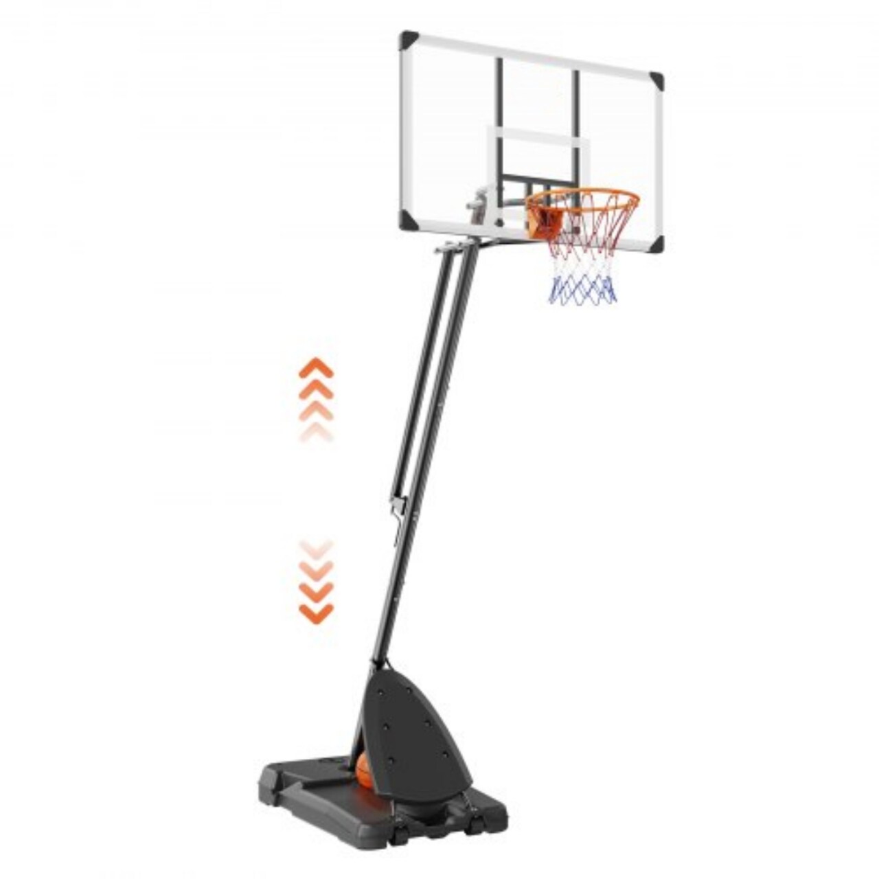 Adjustable Portable Basketball Hoop Set for Kids and Adults Indoor and Outdoor
